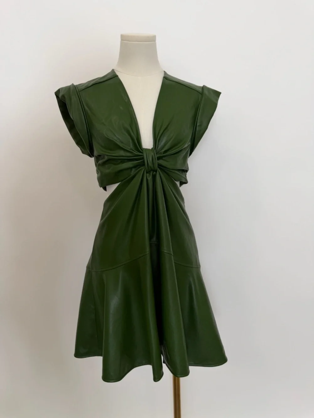 A.L.C. Lexi Dress in Forest Green - Picture 2 of 10
